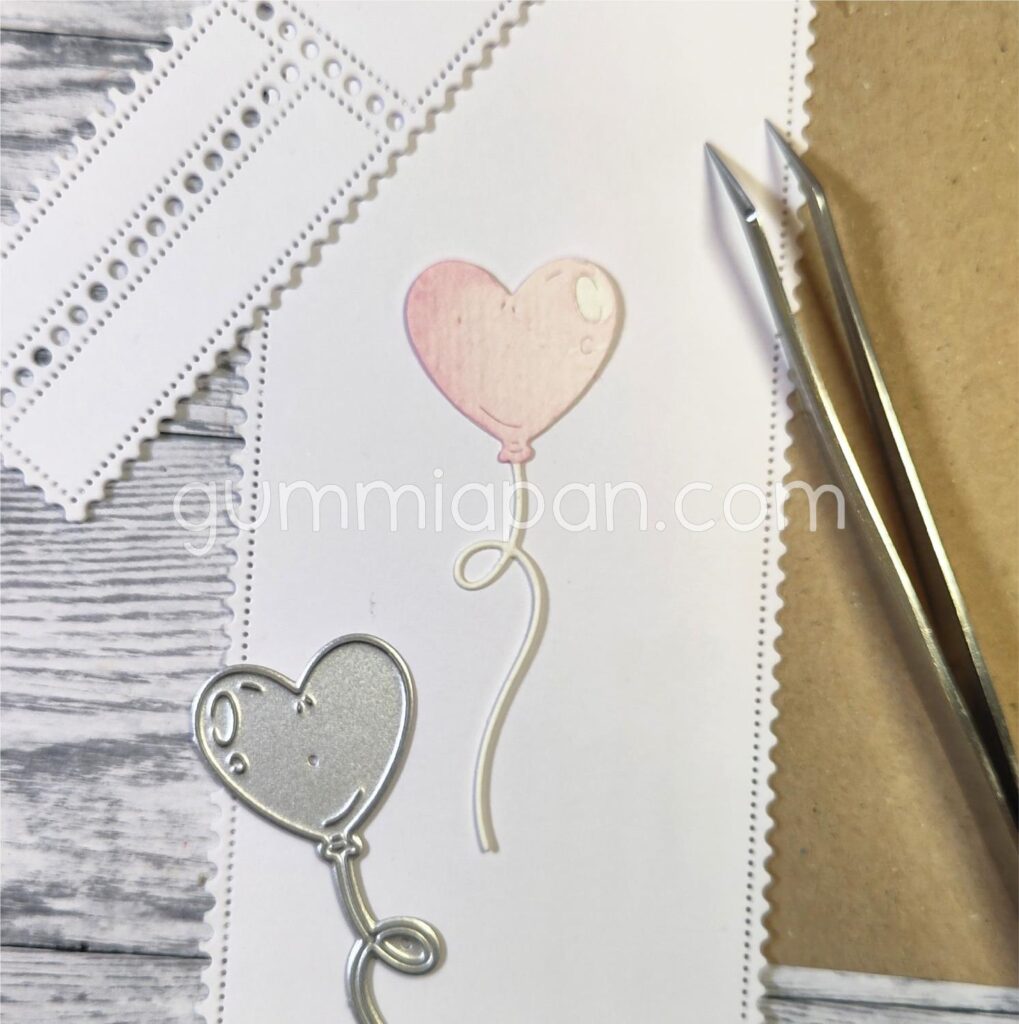 Gummiapan Dies Hjerteformet Ballong
