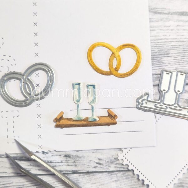 Gummiapan Dies Champagneglass Og Ringer