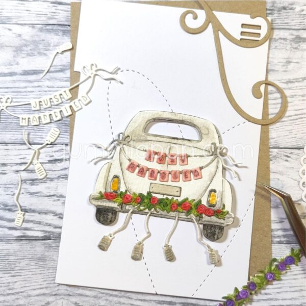 16224.jpg Gummiapan Dies Bryllupsbil