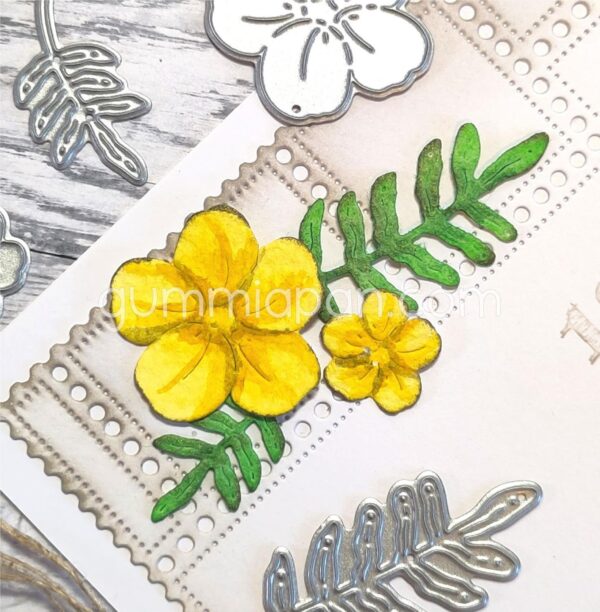 Gummiapan Dies Blomster Og Blader