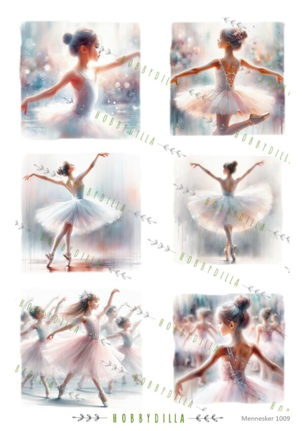 Rispapir A4 Mennesker 1009 Ballett 1