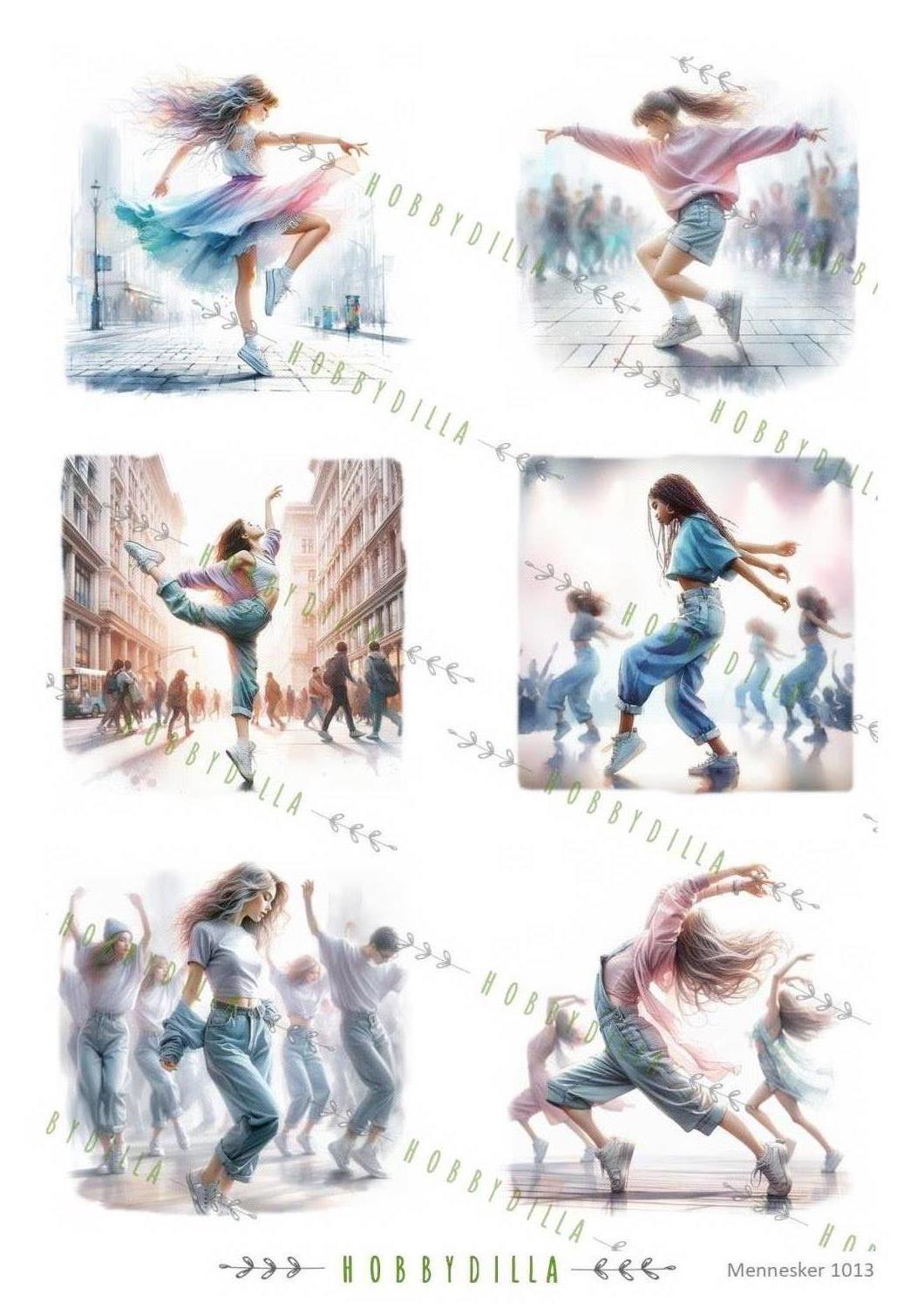 Motivark Mennesker 1013 M Dans Jenter 2 - Bilde 1