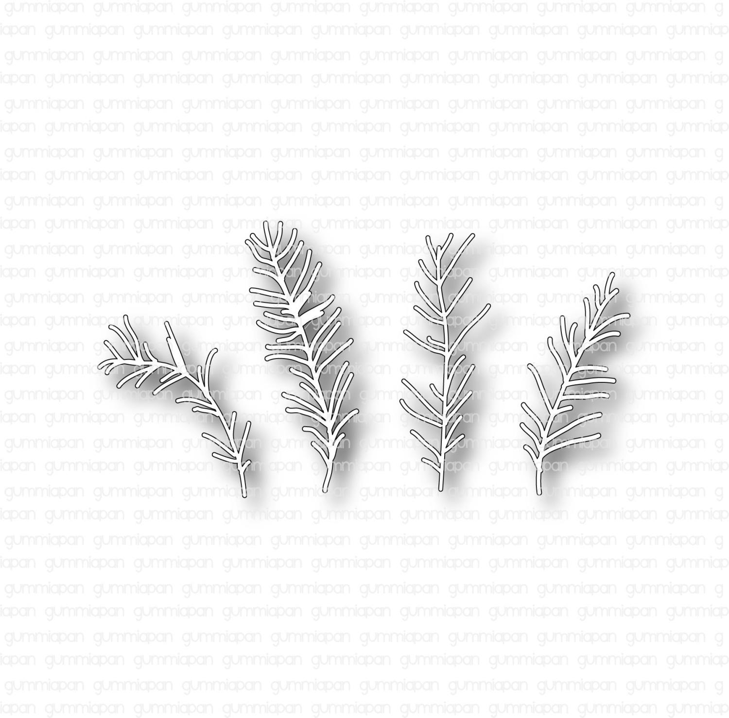 Gummiapan Dies Små Grankvister - Bilde 1