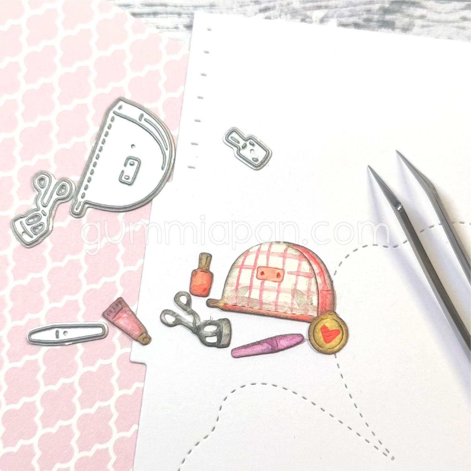 Gummiapan Dies Toalettmappe med Sminke - Bilde 1