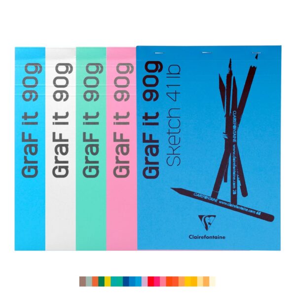 16313.jpg Clairefontaine GraF’it Sketch skissebok - 90g-1stk