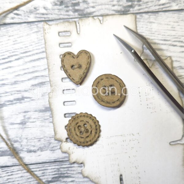 Gummiapan Dies Tre Knapper