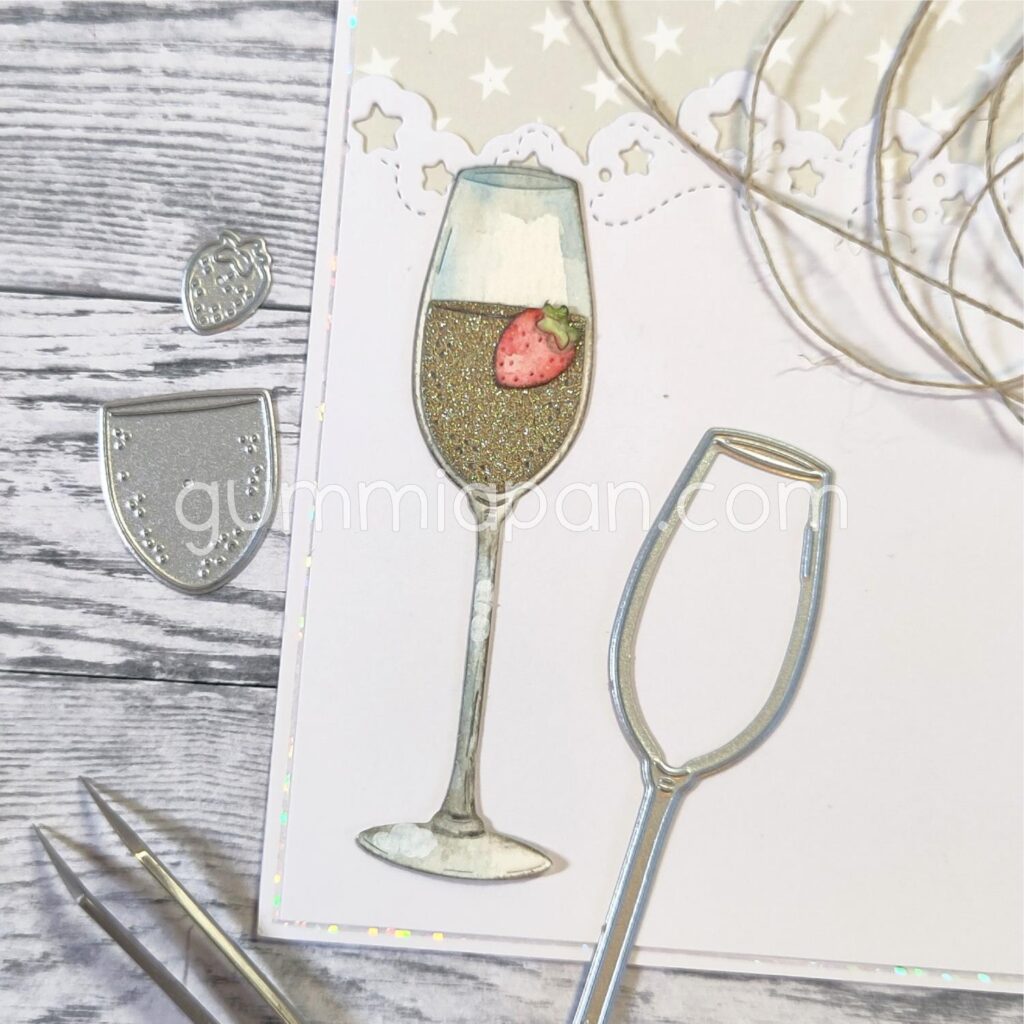 Gummiapan Dies Champagneglass