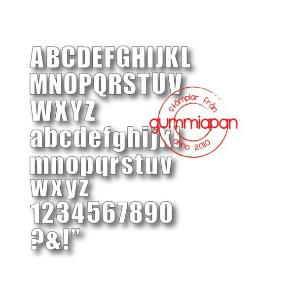 16365.jpg Gummiapan Dies Klassiskt Alfabet