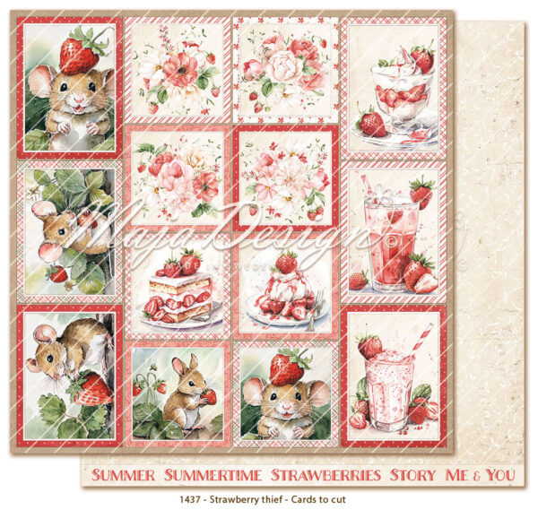 Maja Design Strawberry thief - Cut-out-cards