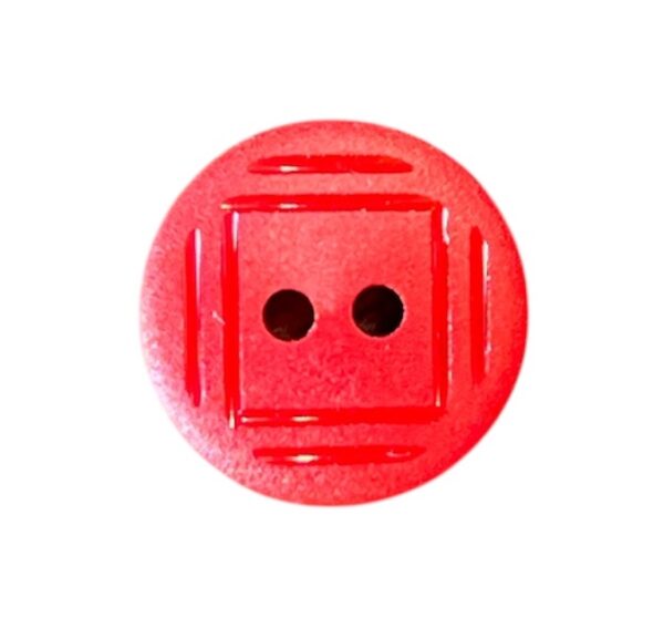 16496.jpg Knapp 2 hulls 12mm Rød