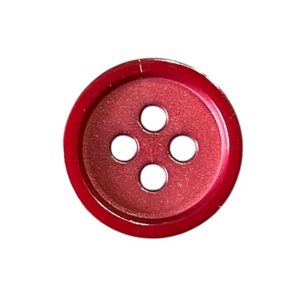 16500.jpg Knapp 4 hulls 15 mm Mørk Rød