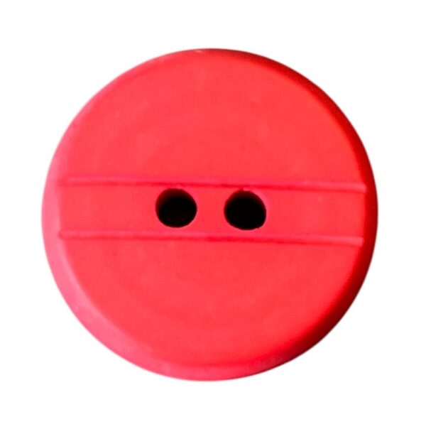 16510.jpg Knapp 2 hulls 25 mm Rød