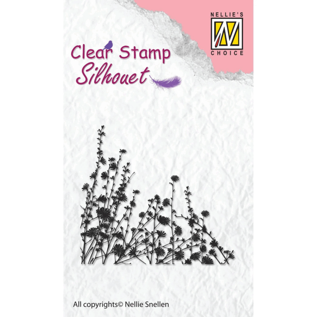 Nellie's Choice Clear Stamps Siluett Spring Flowers
