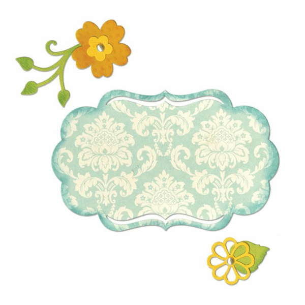 16647-1.png Sizzix Thinlits Die – Fancy Label & Flower