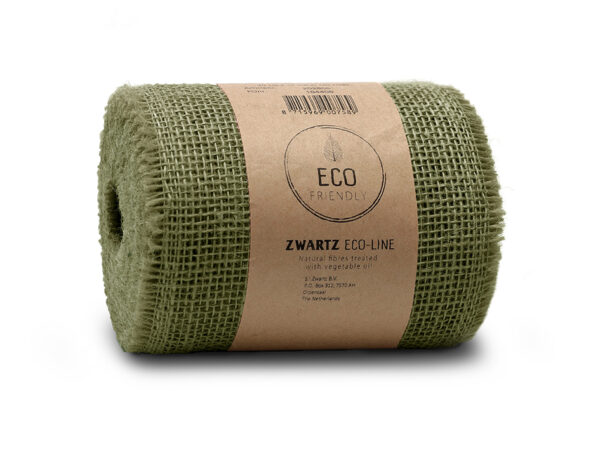 Sizo Jute Sizoband 15cm x 10mm Olivengrønn