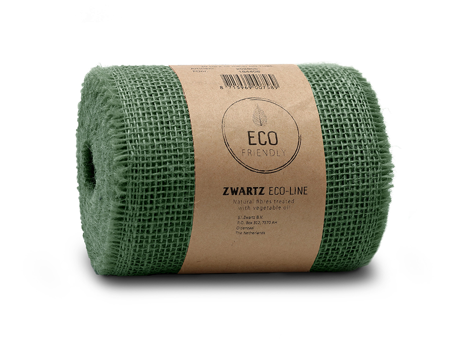 Sizo Jute Sizoband 15cm x 10mm Skogsgrønn - Bilde 1
