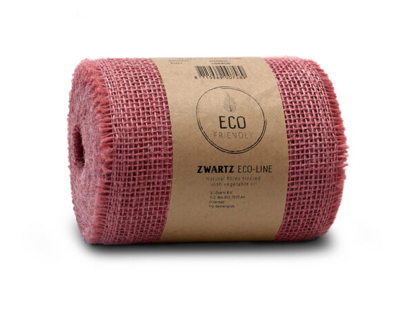 Sizo Jute Sizoband 15cm x 10mm Bringebær