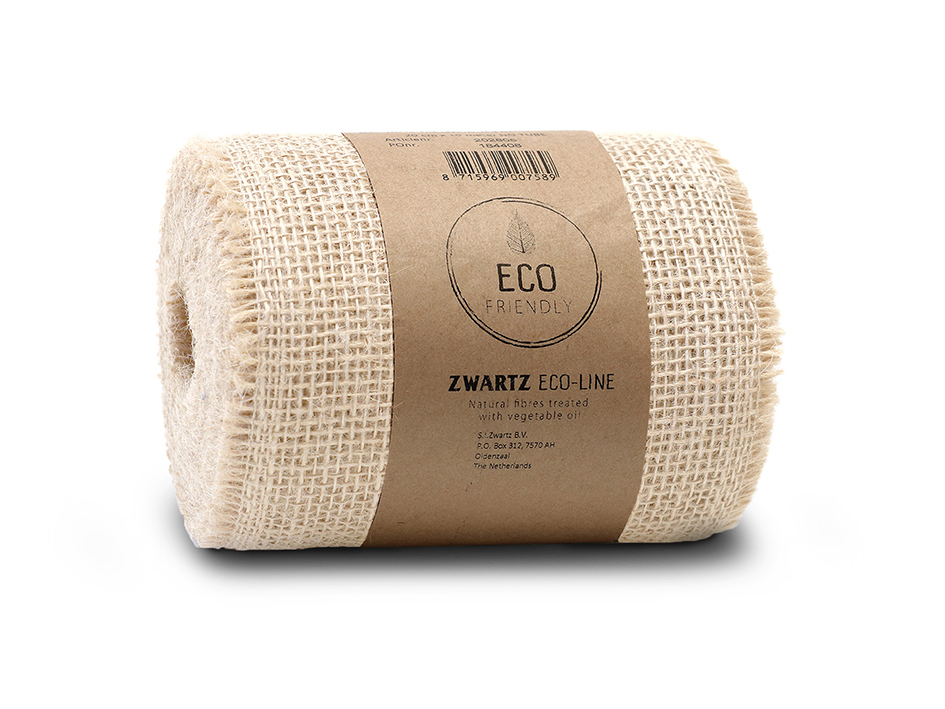 Sizo Jute Sizoband 15cm x 1met Hvit - Bilde 1