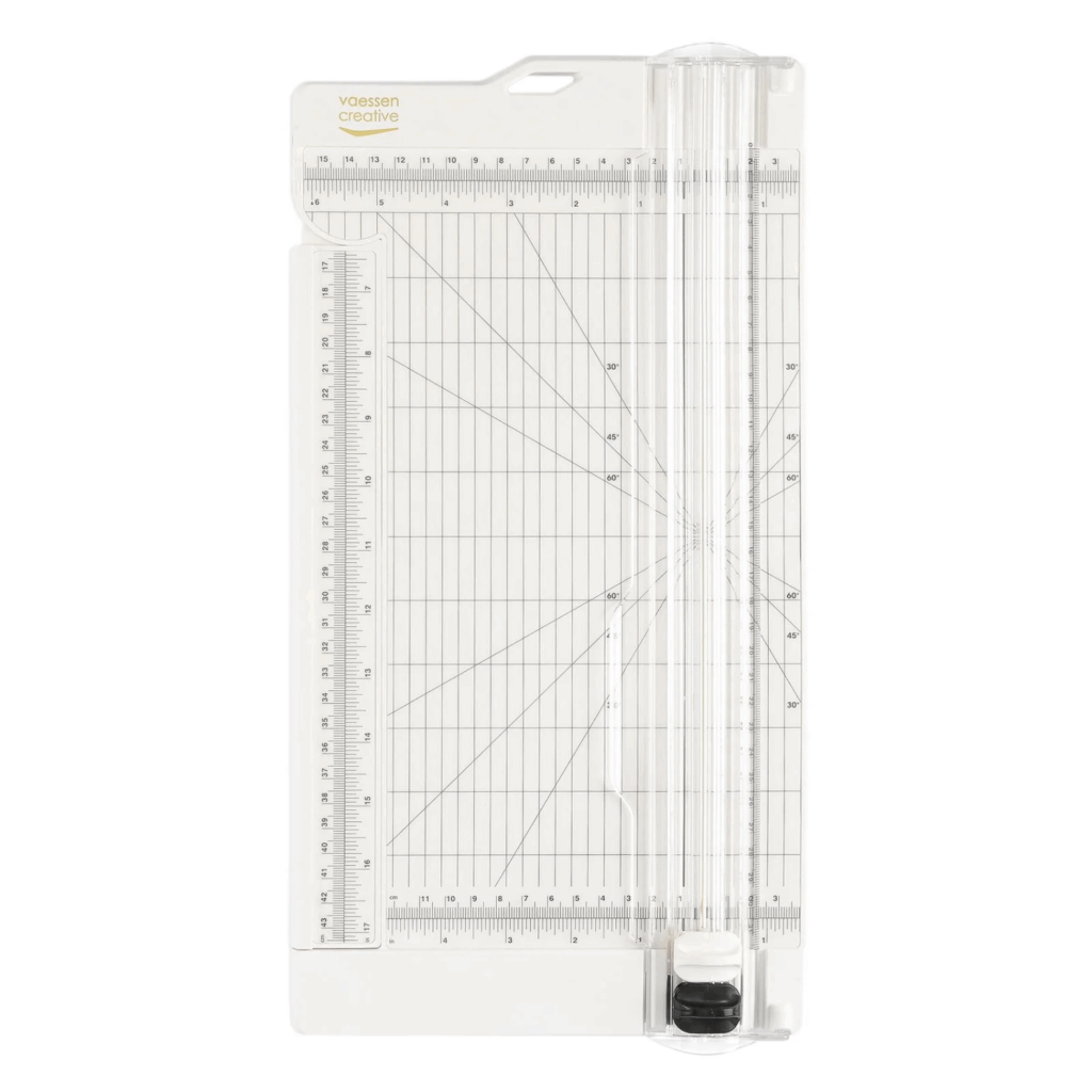 Vaessen Creative Skjærebrett med pregeverktøy 12x6” Offwhite