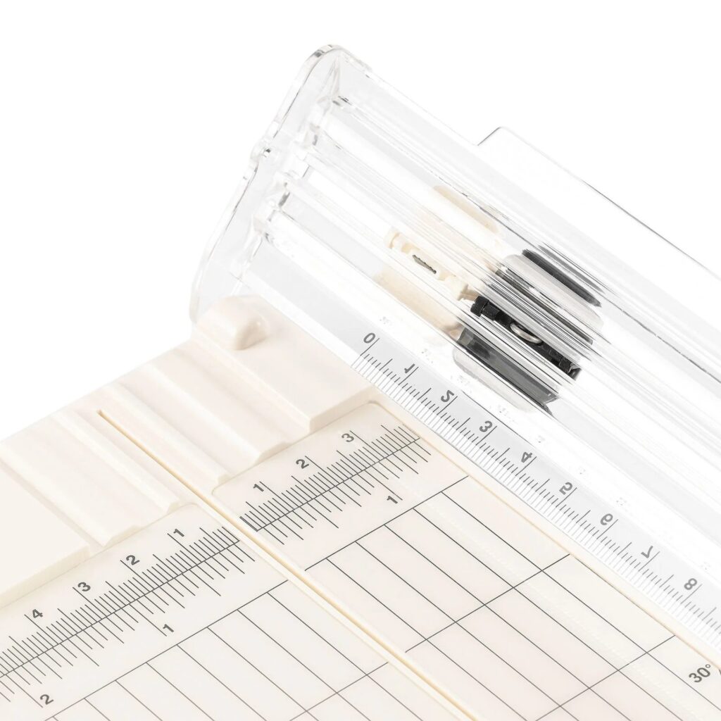 Vaessen Creative Skjærebrett med pregeverktøy 12x6” Offwhite