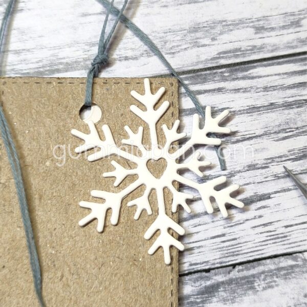 16849.jpg Gummiapan Dies Hjertelig Snøfnugg