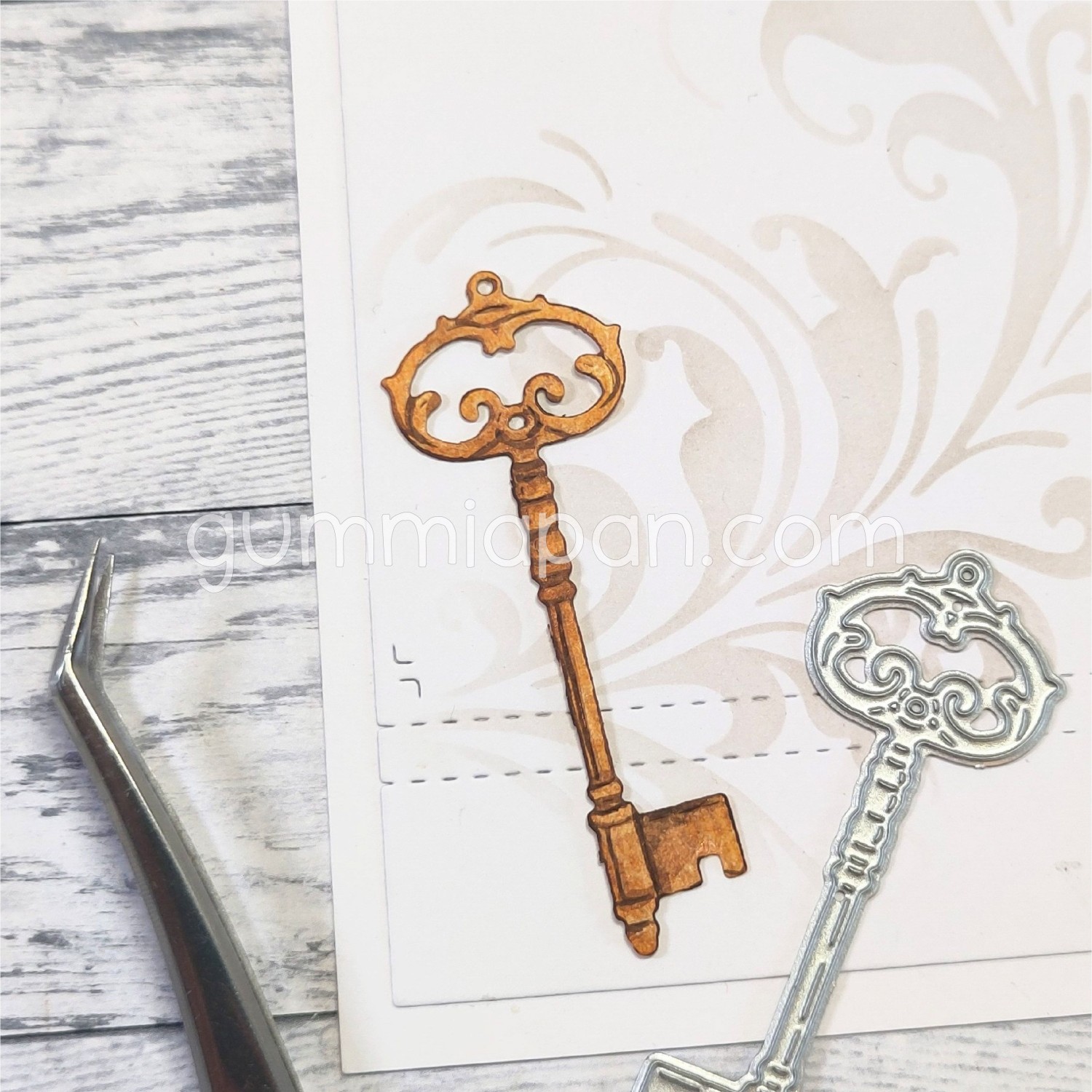 Gummiapan Dies Dekorativ Nøkkel - Bilde 1