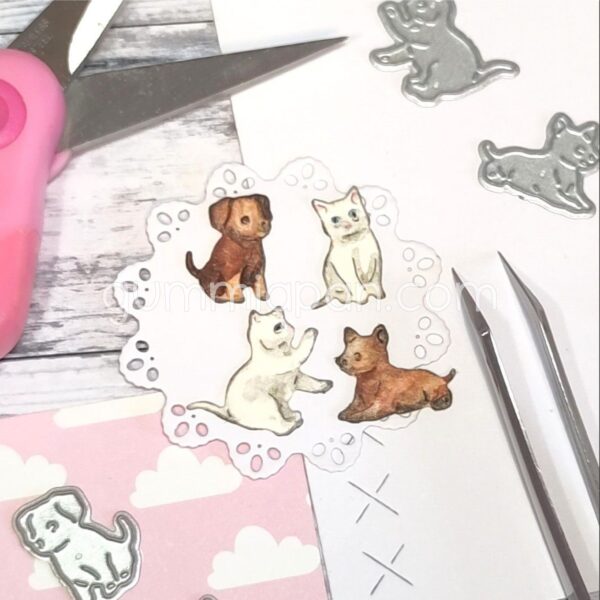 16864.jpg Gummiapan Dies Hundevalper og Kattunger