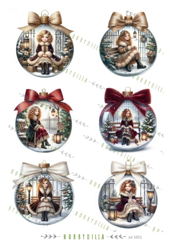 16912.jpg Motivark Jul 1051 M Jenter i Julekule 1