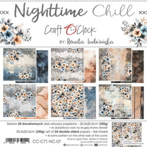 Craft O`Clock Nighttime Chill - Mix sett 8x8 Blokk - Bilde 2