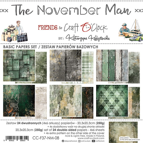 16962.jpg Craft O`Clock The November Man 8X8 Blokk
