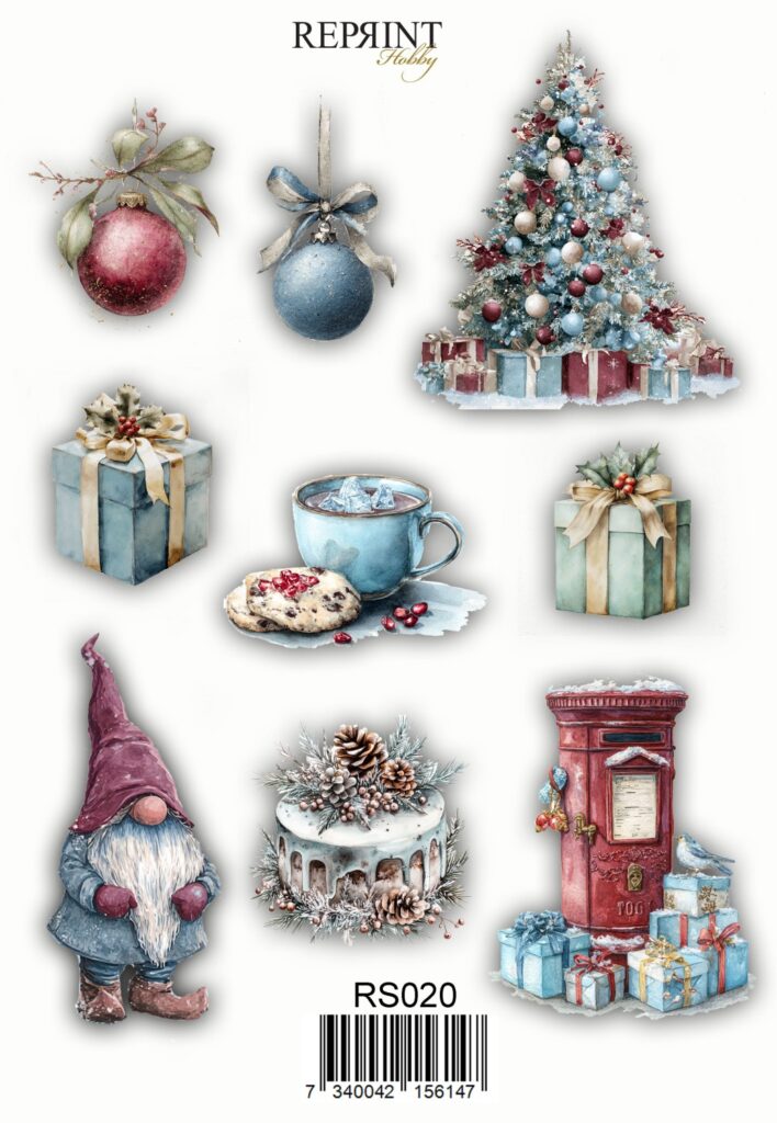 Reprint - Deck the Halls - Klistremerker