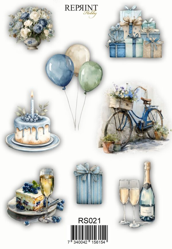 16988.jpg Reprint - Hip Hip Horray - Klistremerker