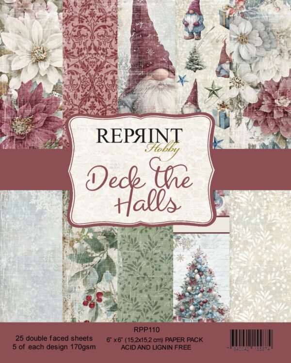 16996.jpg Reprint Deck the Halls 6X6 Blokk