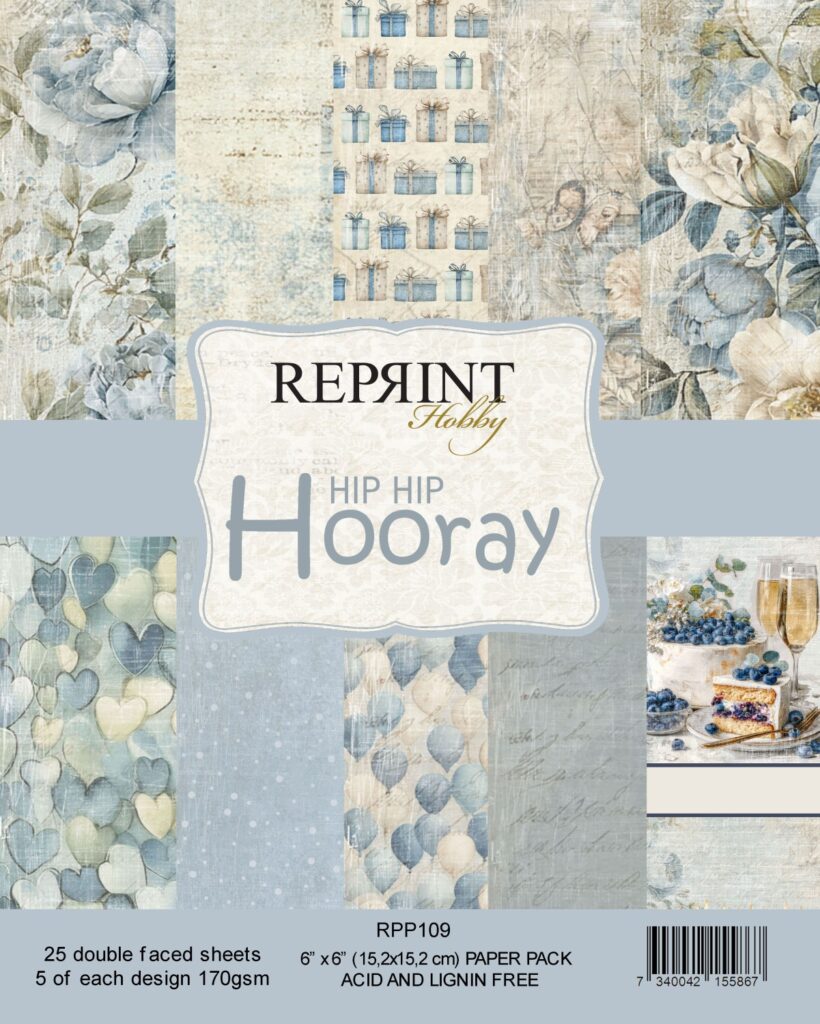 Reprint Hip Hip Hooray 6X6 Blokk