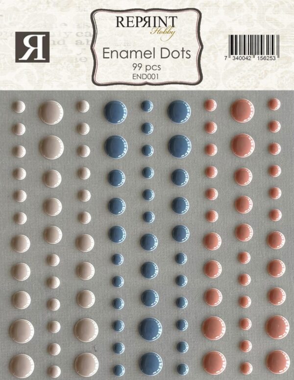 17007.jpg Reprint Selvklebende Enamel Dots 90 stk - Cozy Season
