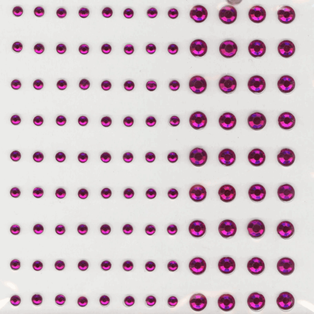 Vaessen Creative Strass Selvklebende 3-5mm Fushia