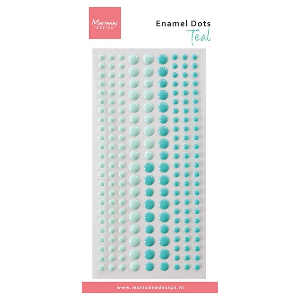 Marianne Design Enamel Dots Duotone Teal - Bilde 1
