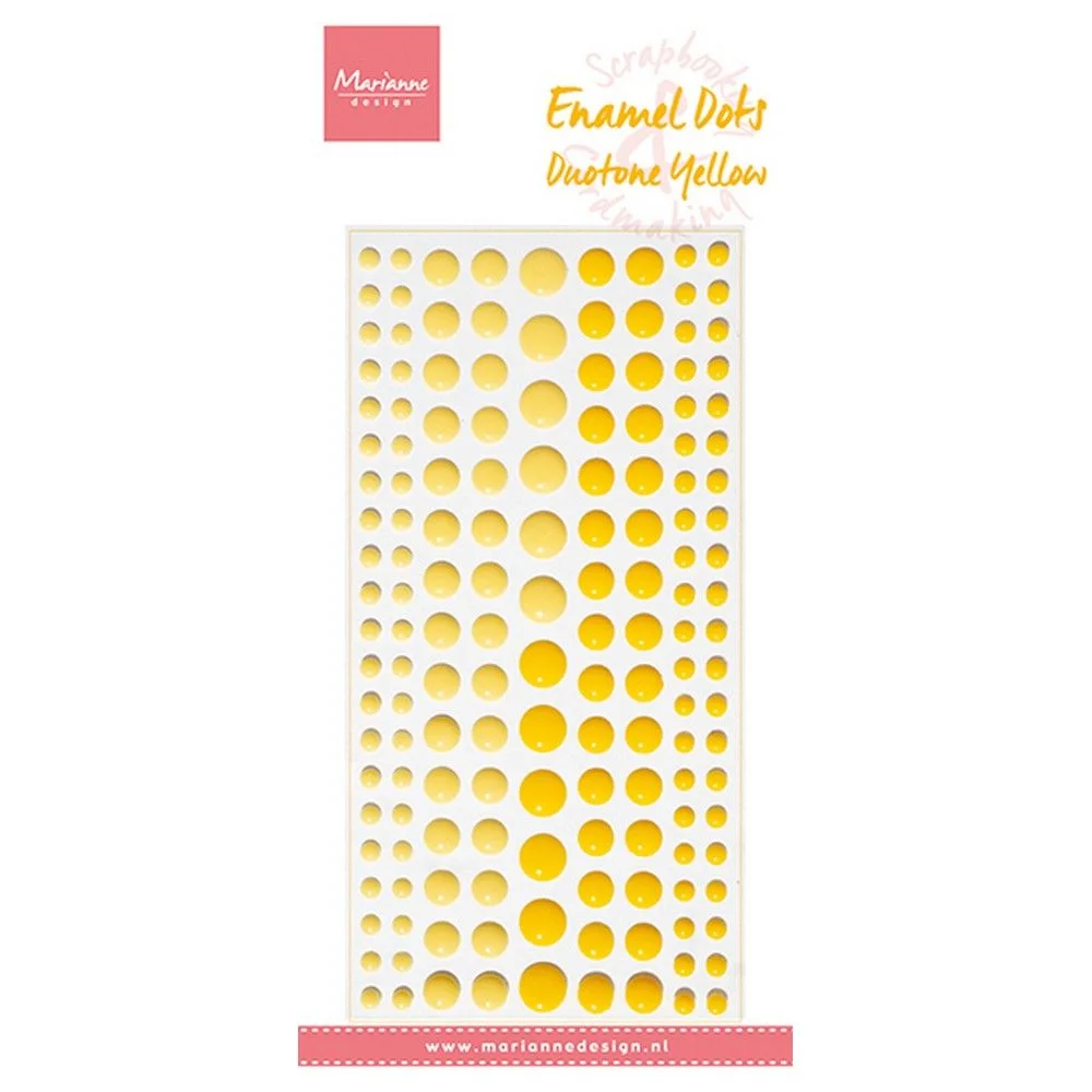 Marianne Design Enamel Dots Duotone Gul - Bilde 1