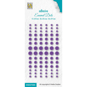 Nellie's Choice Enamel Dots 3 str 84 stk Lilla - Bilde 1