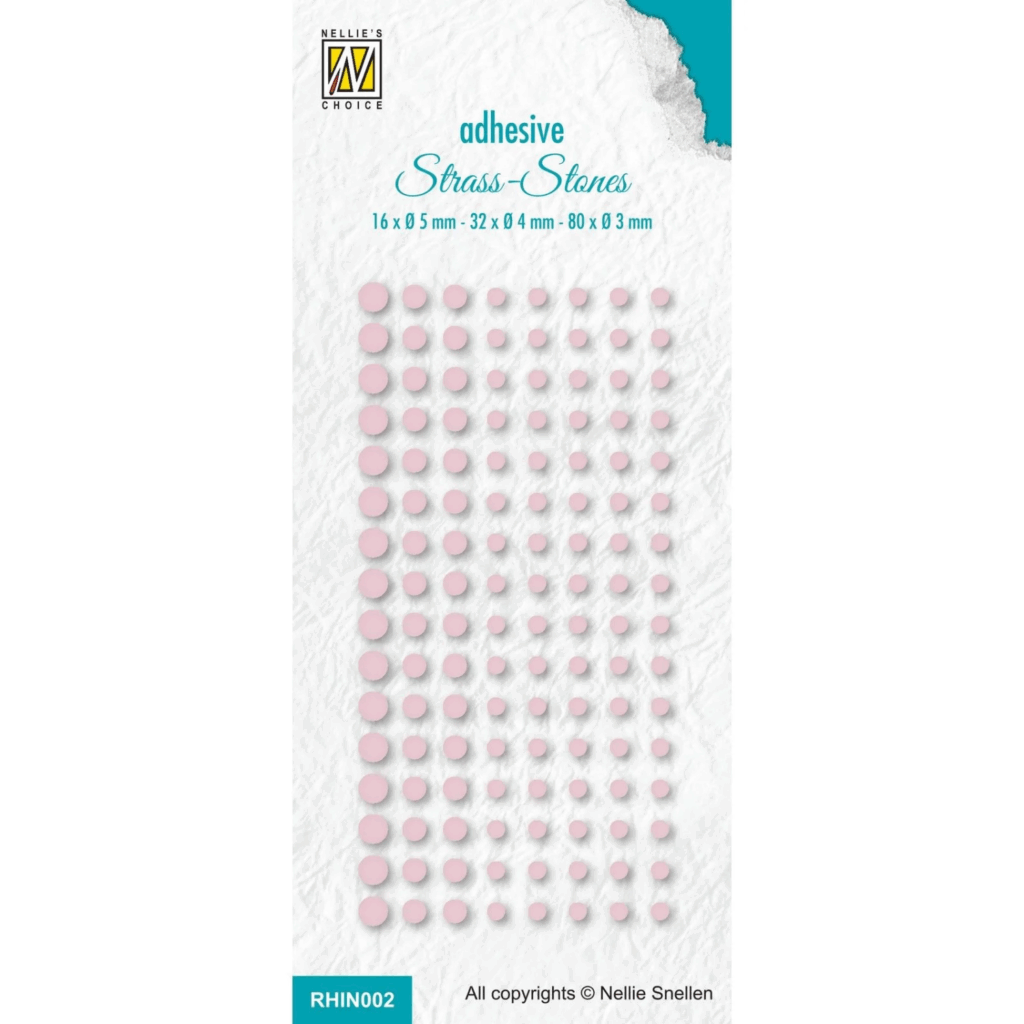 Nellie's Choice Rhinestones 3-5 mm 128stk Rosa