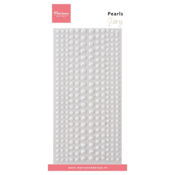 Marianne Design Halvperler Ivory