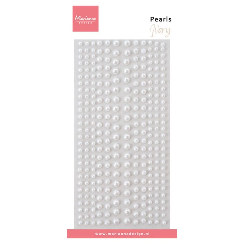 Marianne Design Halvperler Ivory - Bilde 1
