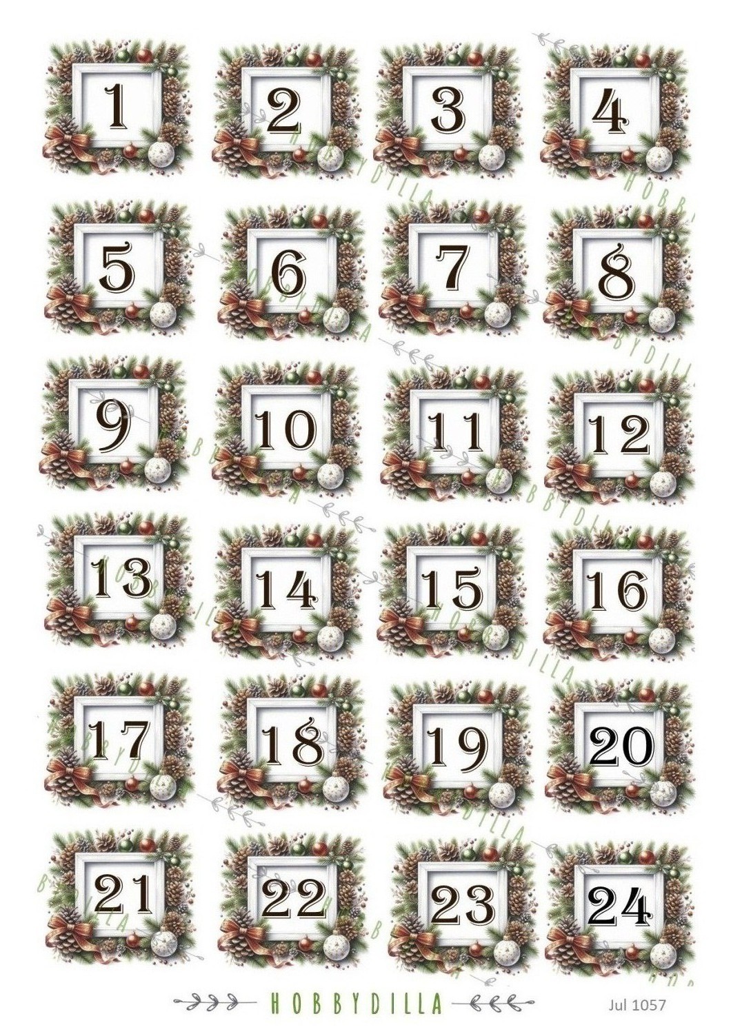 Motivark Jul 1057 M Kalendertall - Bilde 1