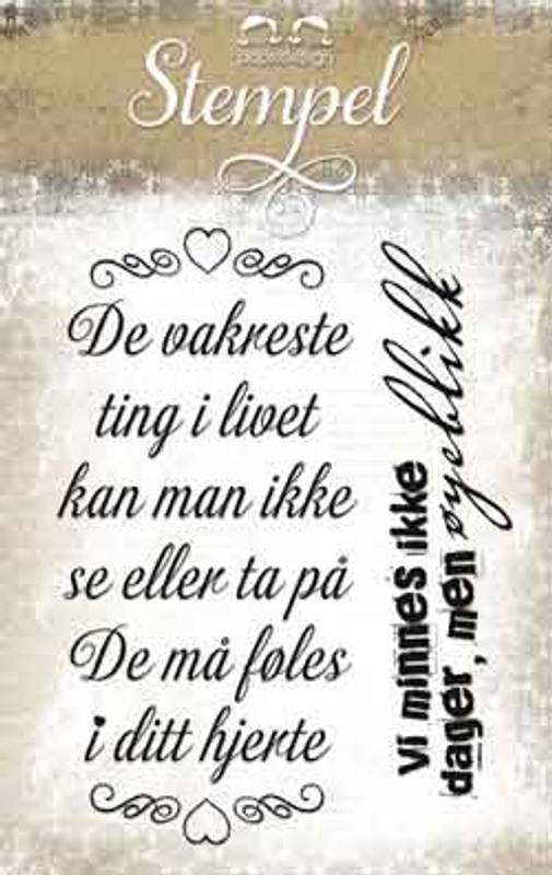 Papirdesign Stempel Øyeblikk