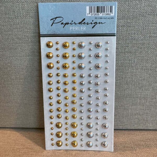 17225.jpg Papirdesign - Halv Perler gull og sølv