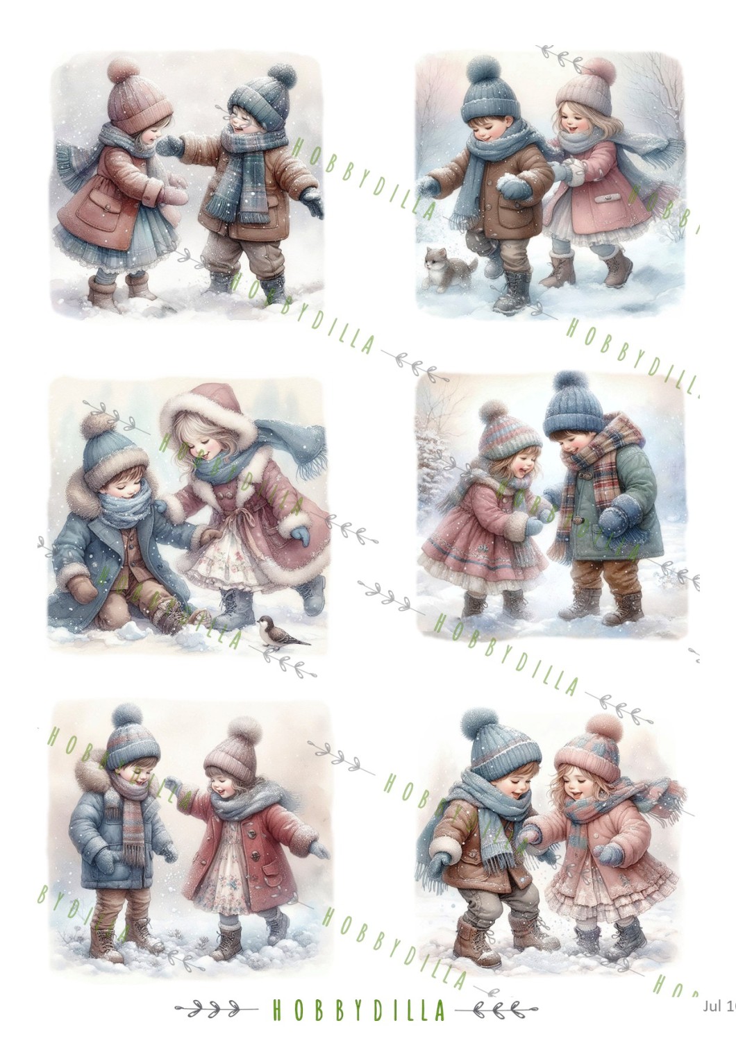 Motivark Jul 1064 M Vinterlek Gutt og Jente - Bilde 1