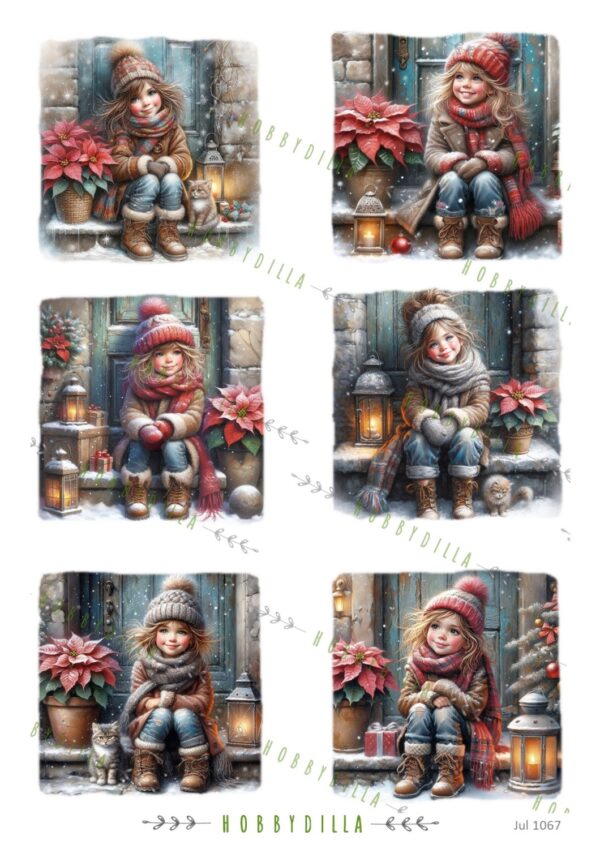 Motivark Jul 1067 M Vinterjenter på Trappa