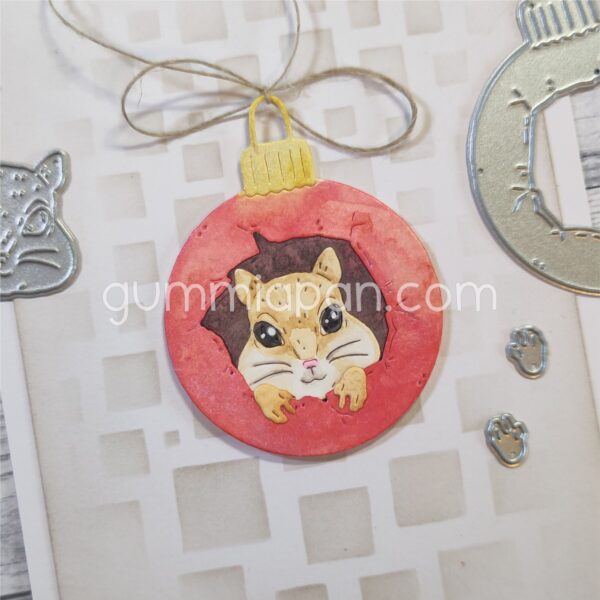 Gummiapan Dies Hamster i Julekule