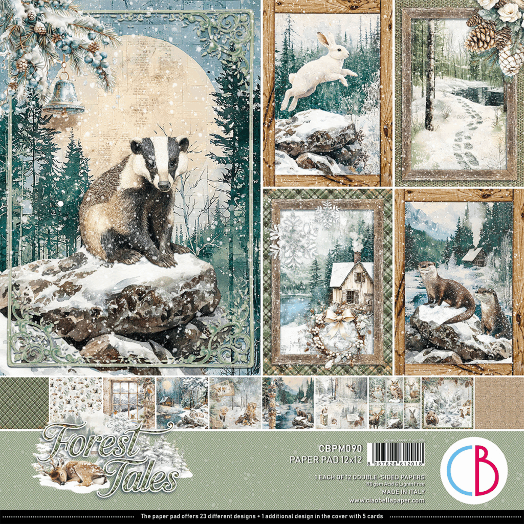 Ciao Bella Fores Tales 12"X12" Blokk 12 ark