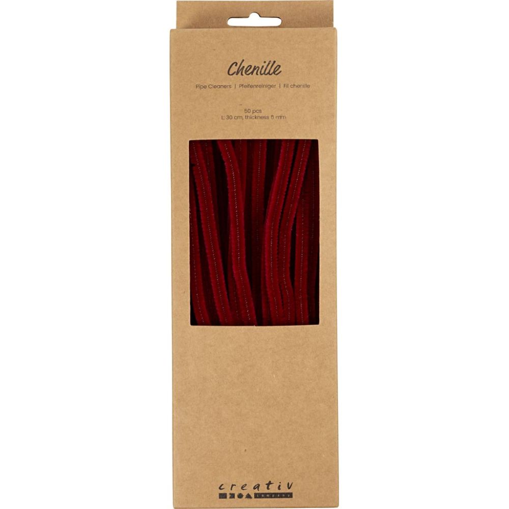 Piperensere Mørk Rød 6 mm - 50stk - Bilde 2